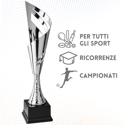 Trofeo in metallo da 45 cm, peso da 0,7 Kg | Cod. 4.393