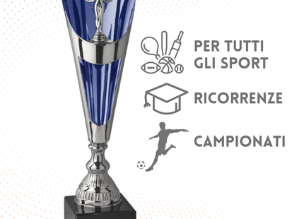 Trofeo in metallo da 40 cm con Vittoria | Cod. 6.491
