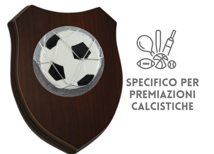Premiazioni personalizzate crest in legno premio calcio 25.201.11