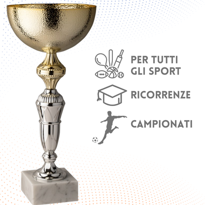 Coppa da 32 cm con base in marmo | Cod. 11.134G