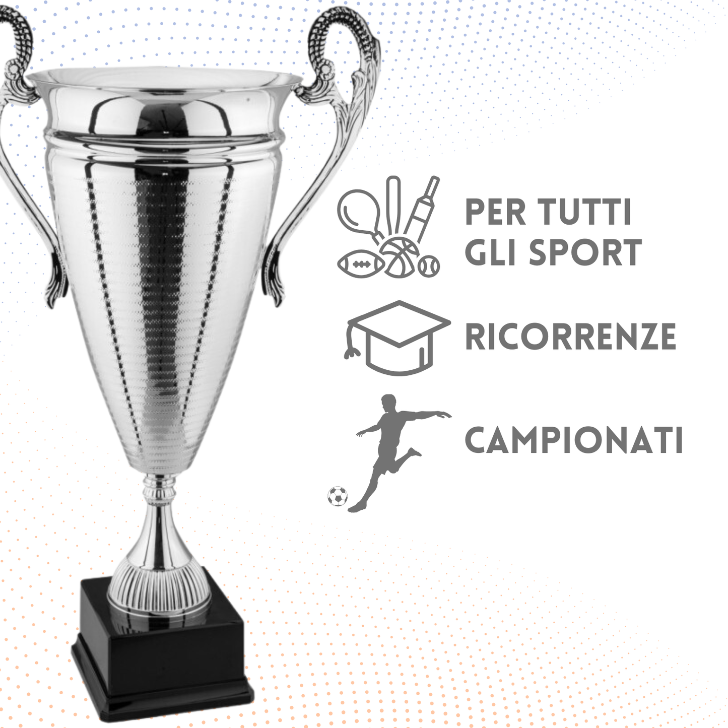 Trofeo con manici 61 cm da 3,8 Kg | Cod. 1.063