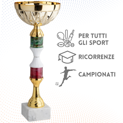 Coppa da 36 cm con base in marmo | Cod. 12.042G