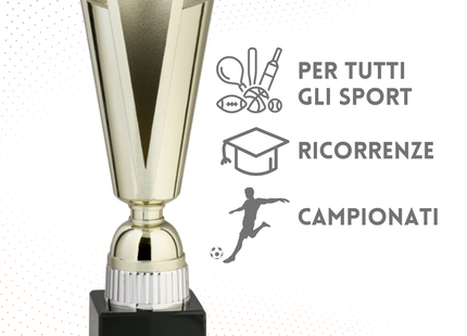 Coppa da 30 cm in ABS colore oro | Cod. 8.631