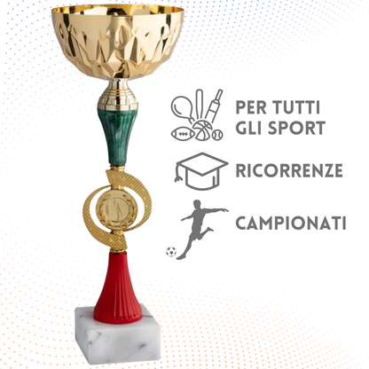 Coppa da 33 cm con base in marmo | Cod. 12.024G