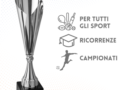 Tris di trofei personalizzati 47 - 42 - 37 cm | Cod. 4.459