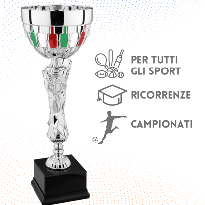 Coppa da 44 cm con verniciatura tricolore | Cod. 8.672