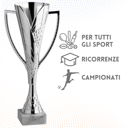 Coppa da 35 cm in ABS con base in marmo | Cod. 12.282