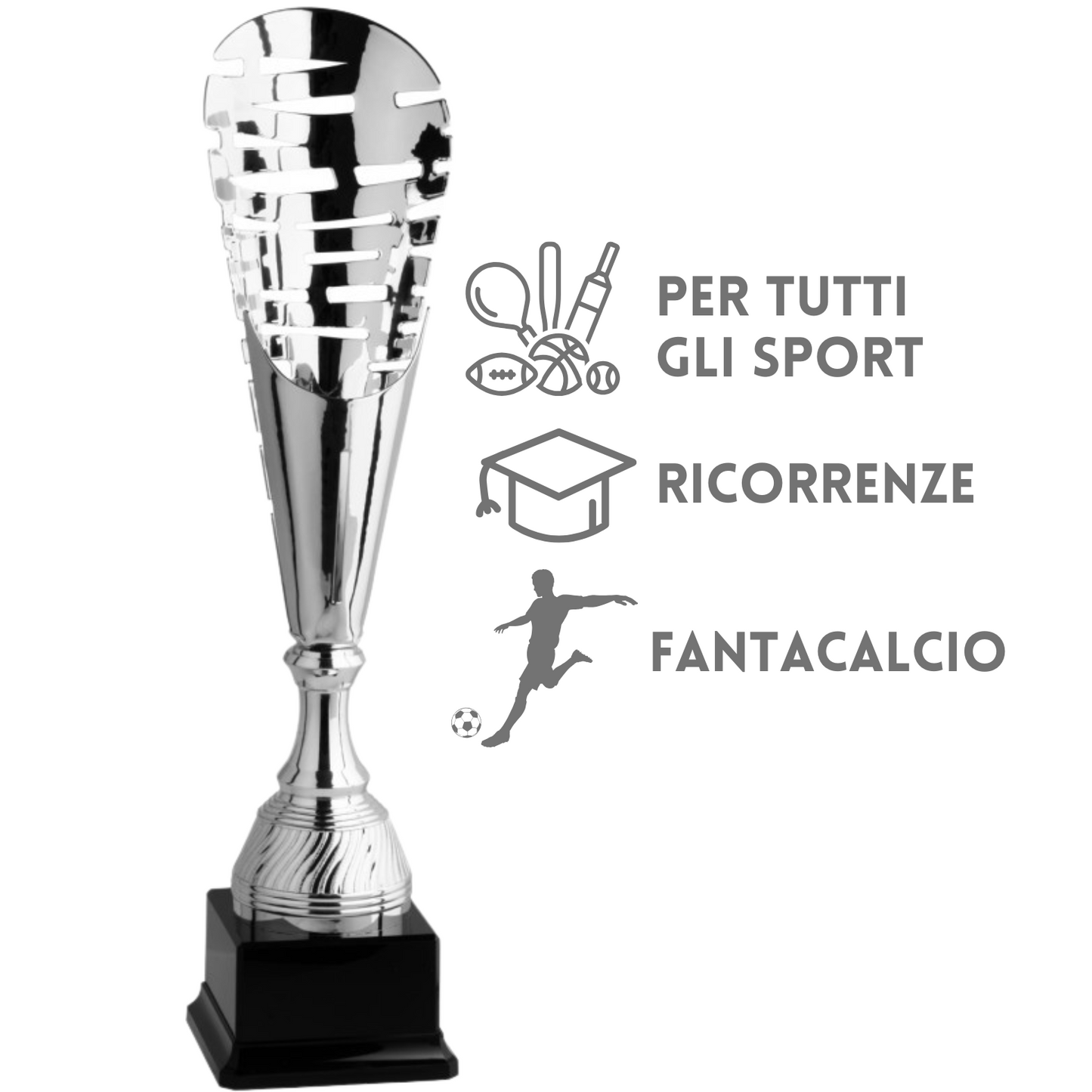 Coppa da 43 cm in metallo e taglio laser | Cod. 6.052