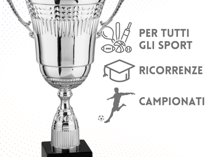 Tris di trofei personalizzati con manici 63 - 55 - 51 cm | Cod. 2.451G