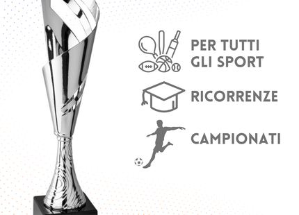 Tris di trofei personalizzati 52 - 47 - 45 cm | Cod. 4.399
