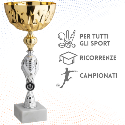 Coppa da 33 cm con base in marmo | Cod. 11.004G