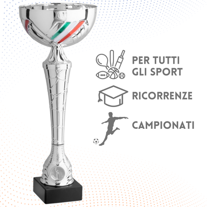Coppa da 36 cm con base in marmo nero | Cod. 11.012