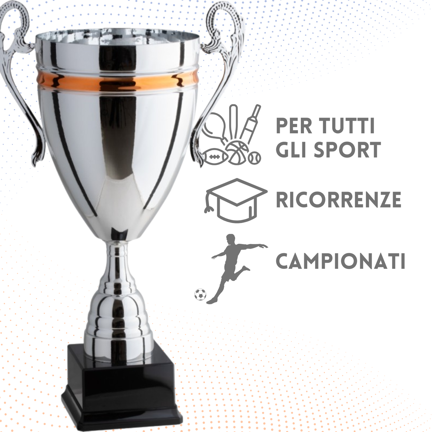 Trofeo con manici da 42 cm, peso da 1,15 Kg | Cod. 1.263