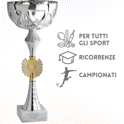 Coppa da 37 cm con base in marmo | Cod. 12.011S