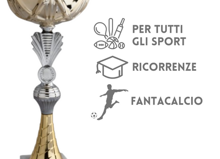 Set 4 premiazioni da 37 - 33 - 30 - 26 cm | Cod. 12.039G
