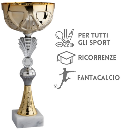 Set 4 premiazioni da 37 - 33 - 30 - 26 cm | Cod. 12.039G