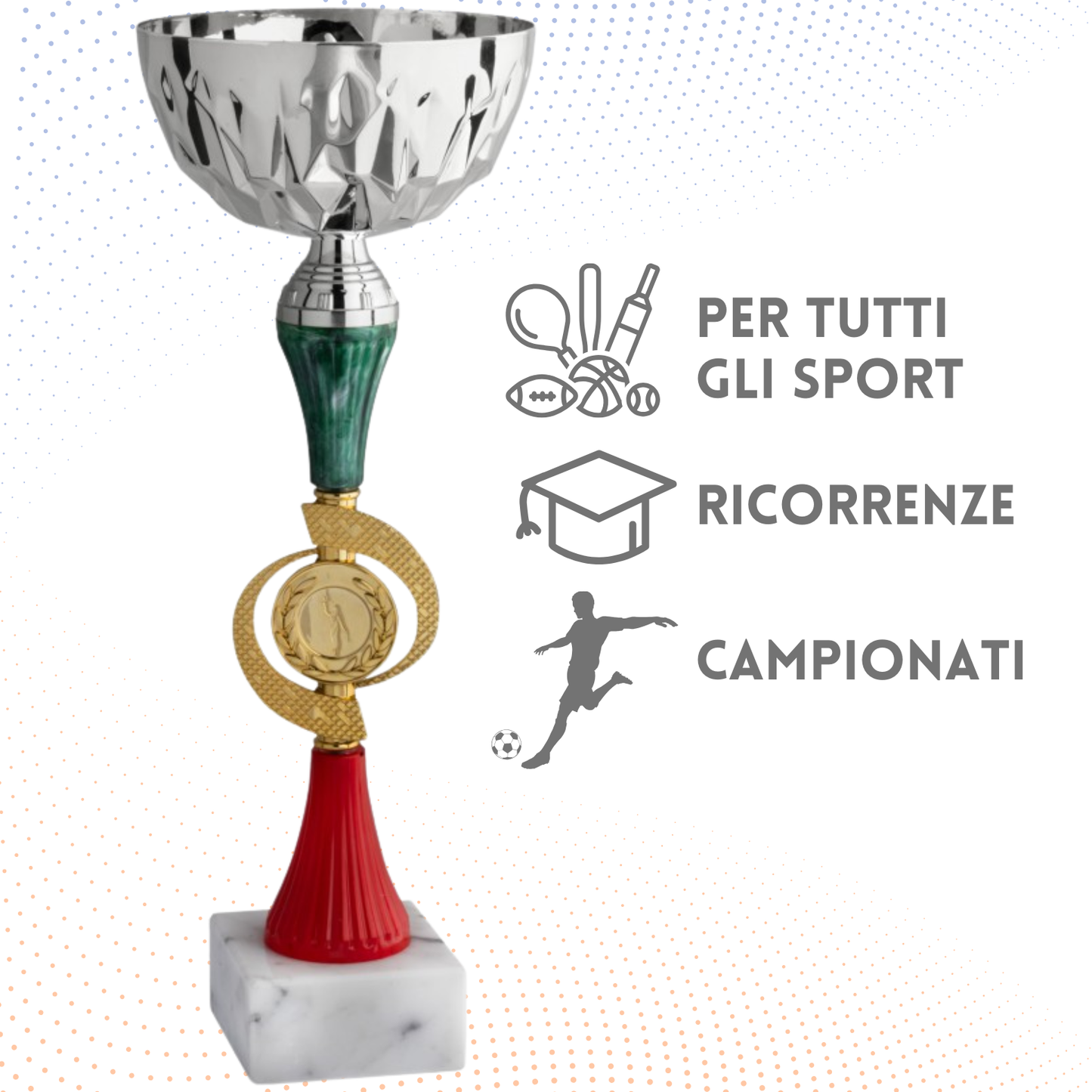 Coppa da 37 cm con base in marmo | Cod. 12.022S