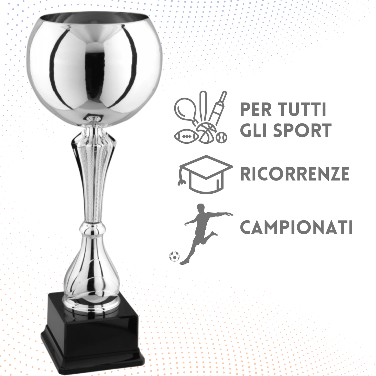 Coppa da 47 cm con tazza in metallo | Cod. 8.171