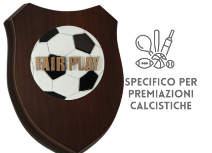 Premiazioni personalizzate crest in legno premio calcio 25.801.37