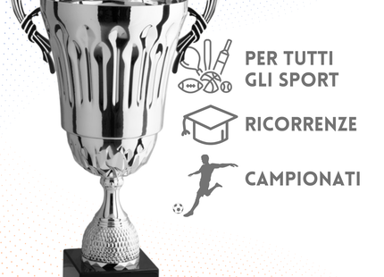 Tris di trofei personalizzati con manici 62 - 56 - 51 cm | Cod. 3.071G