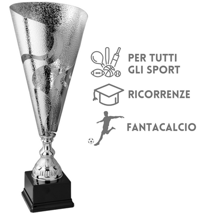 Coppa trofeo lavorazione ruvida da 55 cm | Cod. 2.431