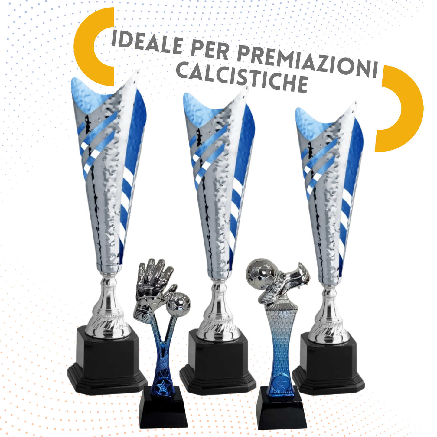 Set completo 5 pezzi premiazioni calcistiche | Cod. Venere