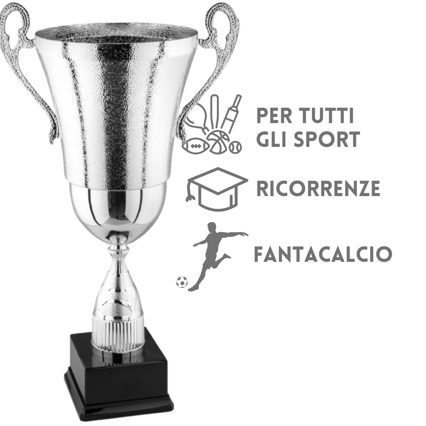 Coppa trofeo con manici da 37 cm | Cod. 2.146