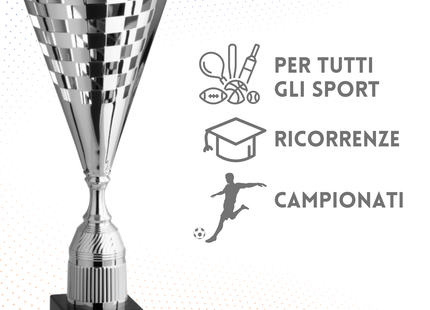 Trofeo in metallo da 55 cm, peso da 1,9 Kg | Cod. 2.572