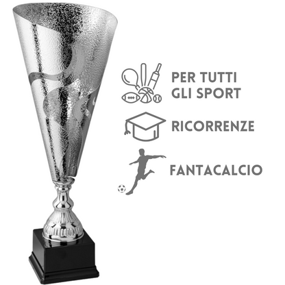 Coppa trofeo lavorazione ruvida da 53 cm | Cod. 2.432