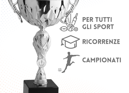 Trofeo in metallo da 42 cm con manici | Cod. 8.591