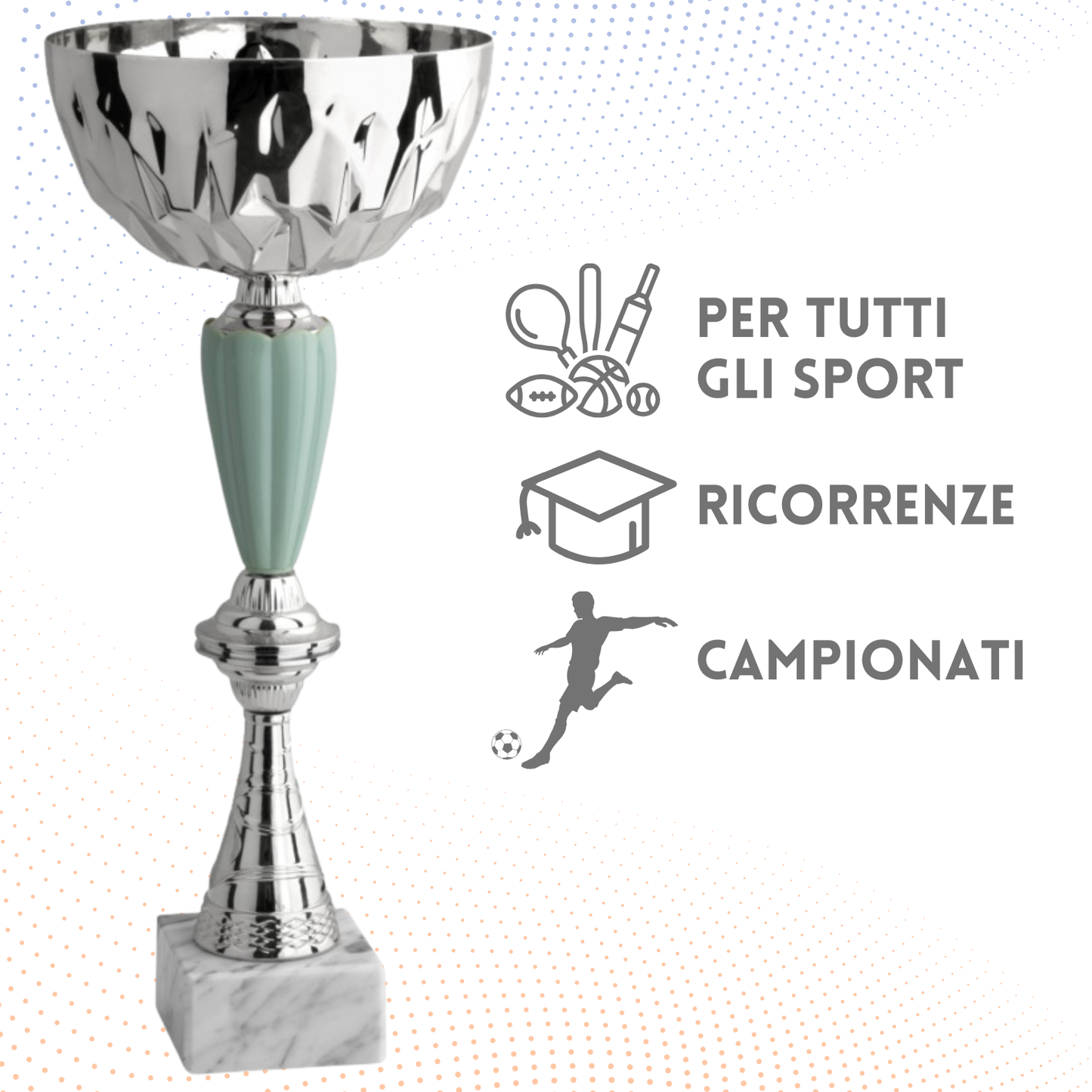 Coppa da 29 cm con base in marmo | Cod. 11.035S