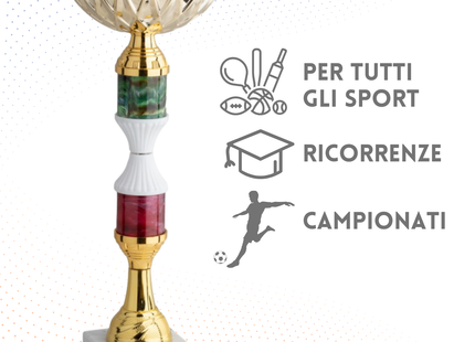 Coppa da 31 cm con base in marmo | Cod. 12.044G