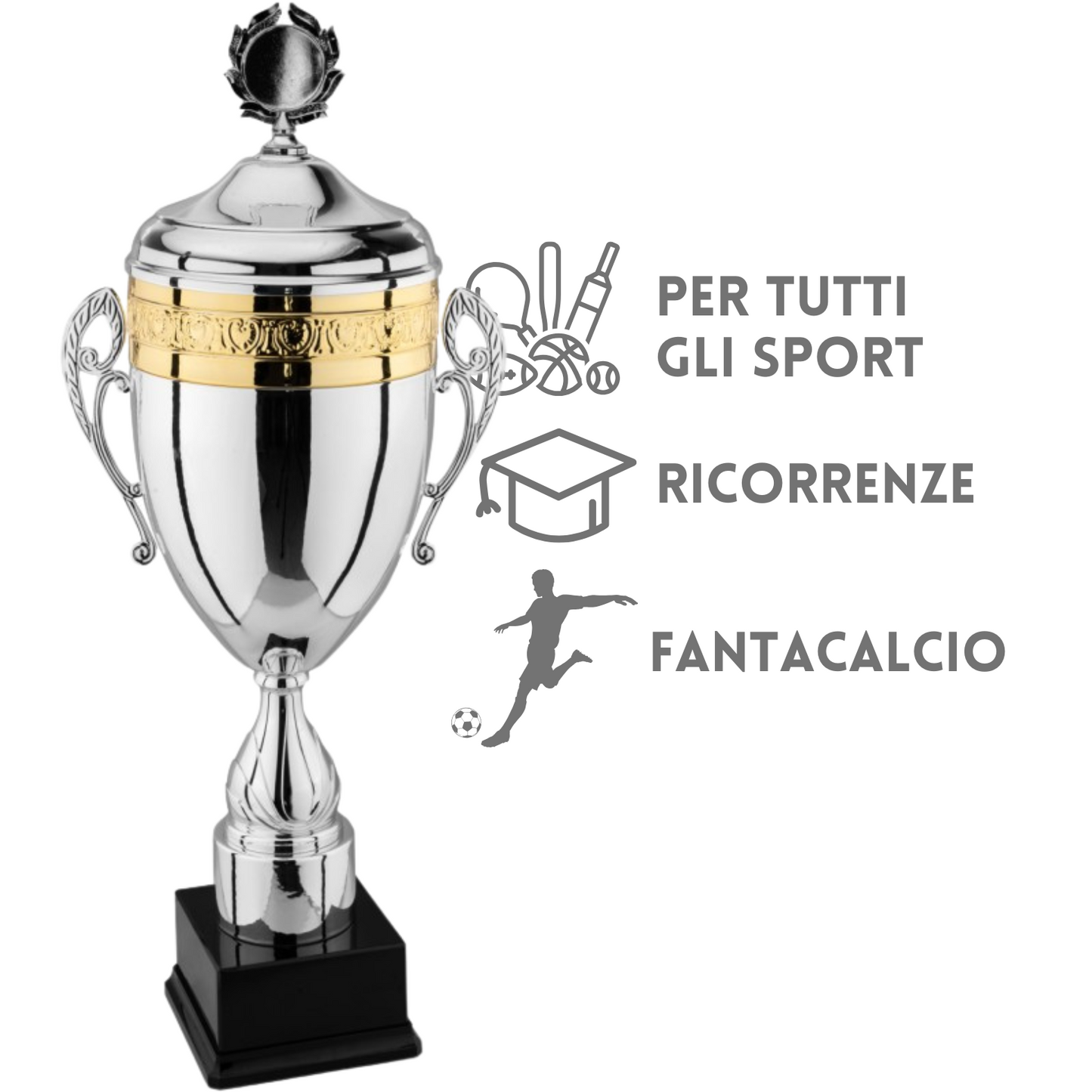Coppa trofeo con coperchio da 71 cm | Cod. 2.122