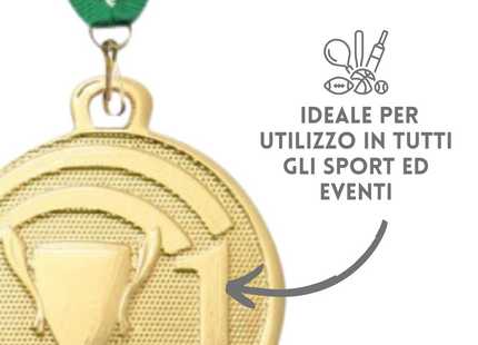 Tris di medaglie personalizzate | Cod. 23.007.52T
