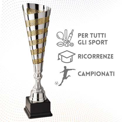 Trofeo in metallo da 43 cm artigianale | Cod. 6.473