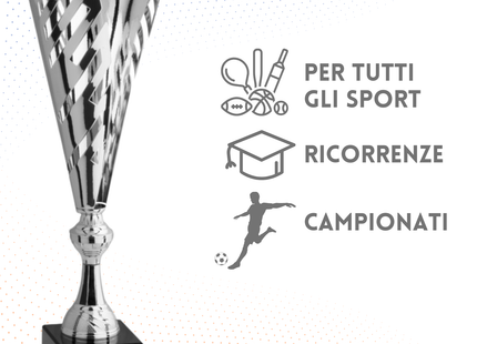 Trofeo in metallo da 44 cm, peso da 0,5 Kg | Cod. 4.513