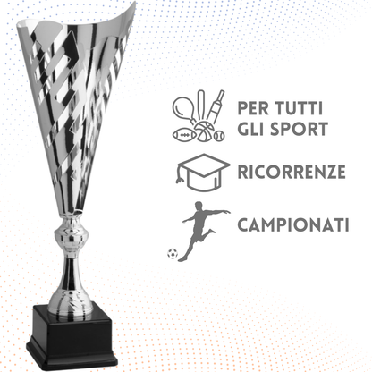 Trofeo in metallo da 44 cm, peso da 0,5 Kg | Cod. 4.513