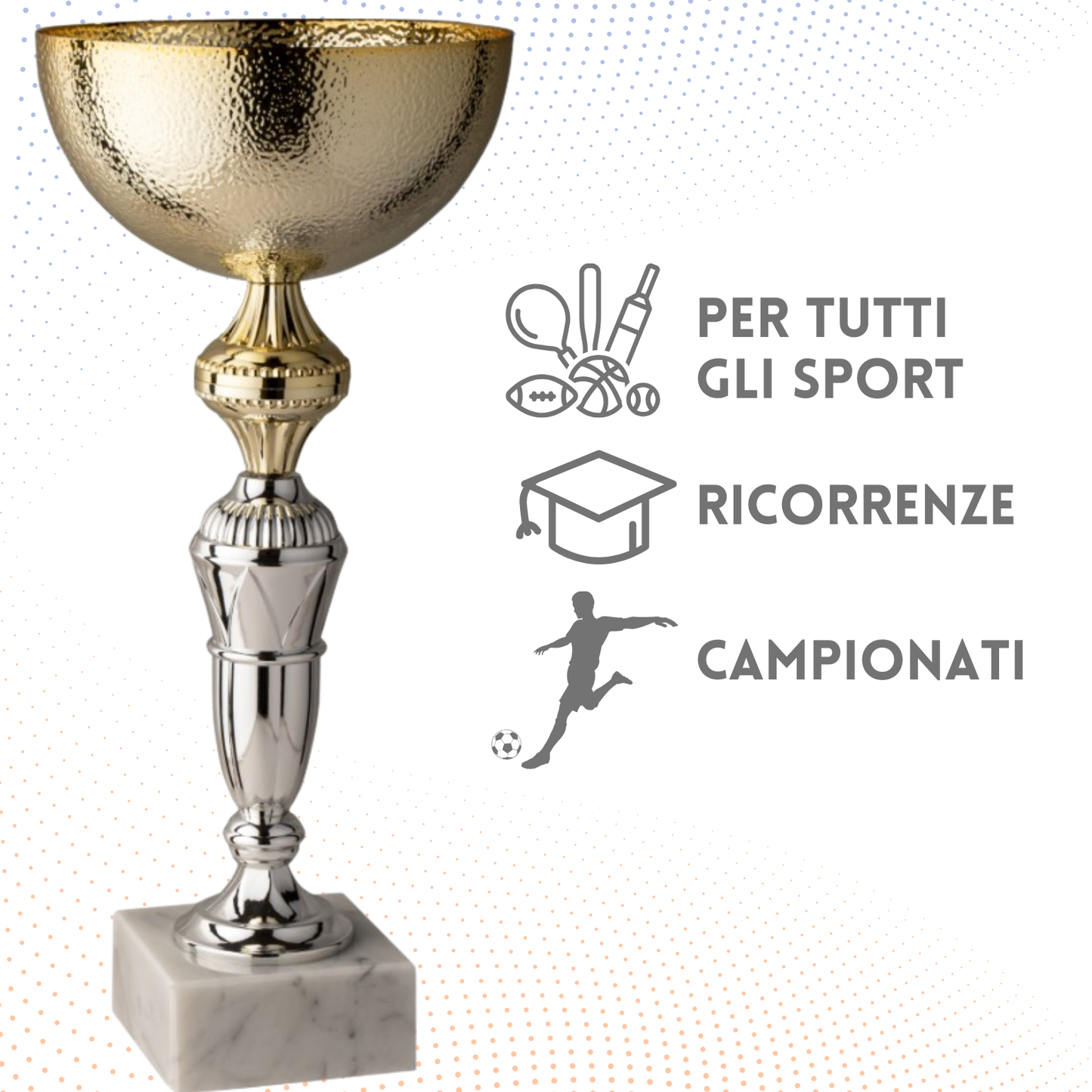 Coppa da 38 cm con base in marmo | Cod. 11.131G