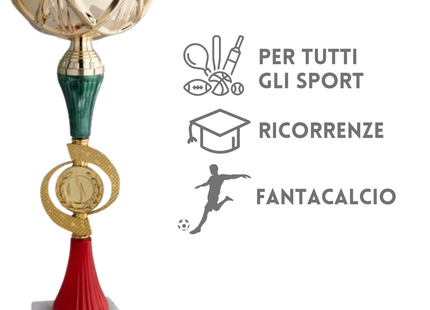 Set 4 premiazioni da 40 - 37 - 35 - 33 cm | Cod. 12.029G