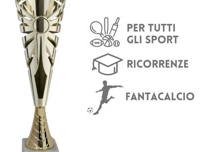 Tris di premiazioni personalizzate 36 - 34 - 31 cm | Cod. 12.969G