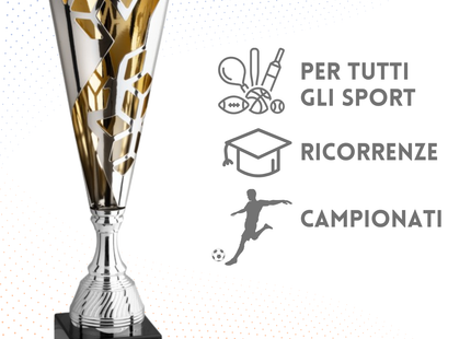 Trofeo in metallo da 59 cm, peso da 2,3 Kg | Cod. 4.521