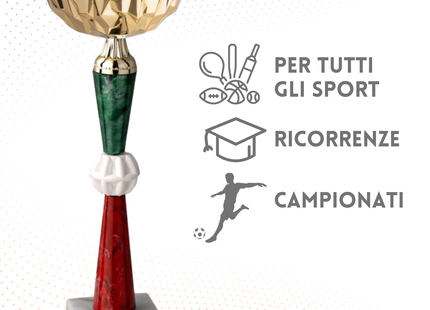 Coppa da 27 cm con base in marmo | Cod. 12.253G