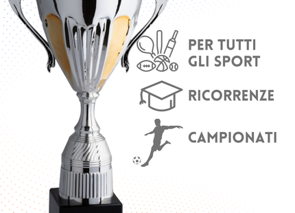 Tris di trofei personalizzati con manici 44 - 41 - 36 cm | Cod. 4.129