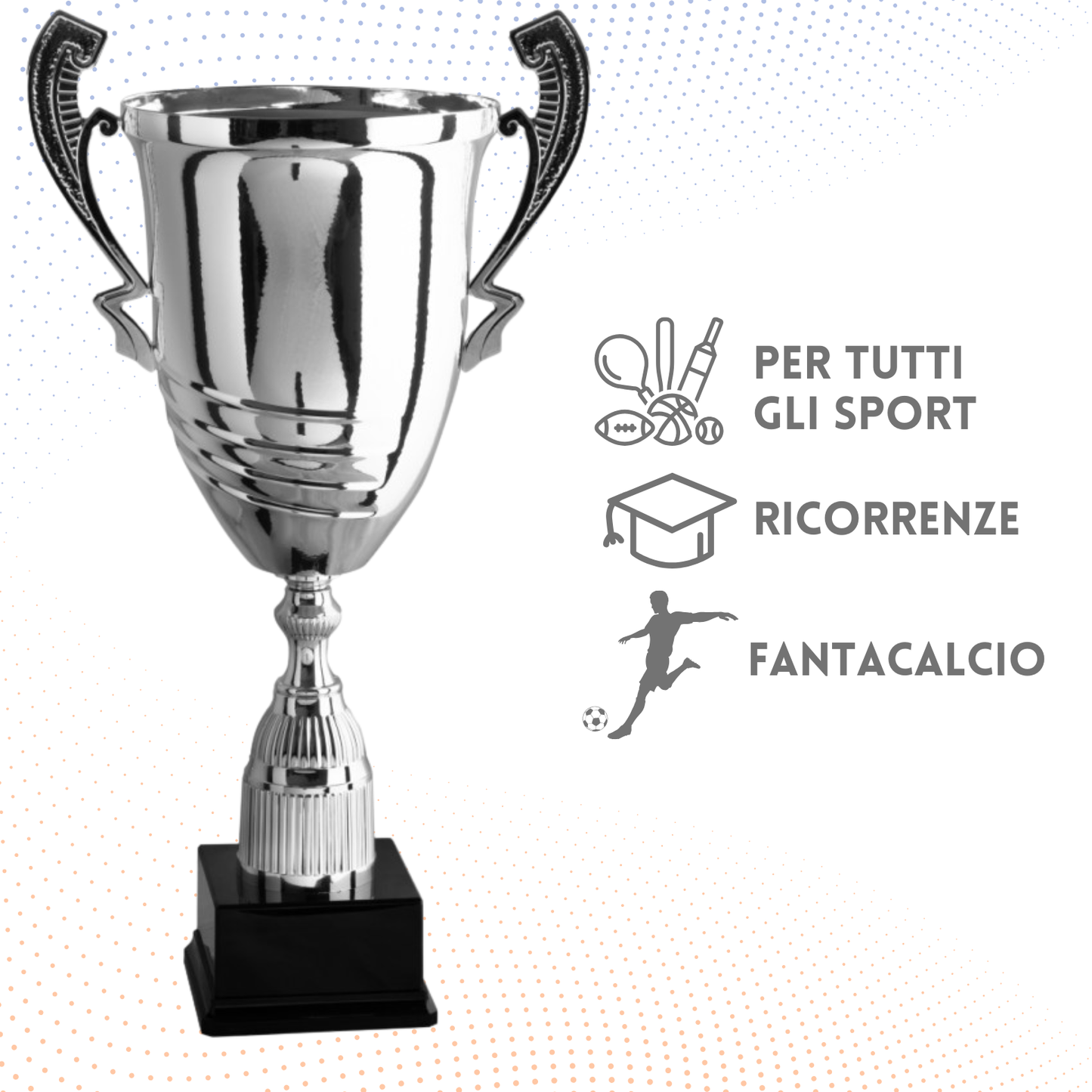 Tris di premiazioni personalizzate con manici 70 - 65 - 57 cm | Cod. 1.101-T