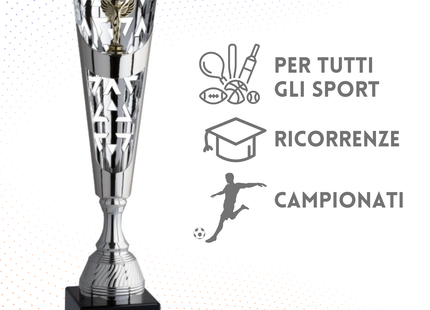 Tris di trofei personalizzati 56 - 51 - 49 cm | Cod. 4.079