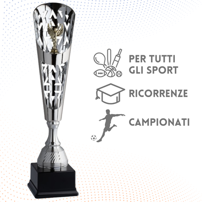 Tris di trofei personalizzati 56 - 51 - 49 cm | Cod. 4.079