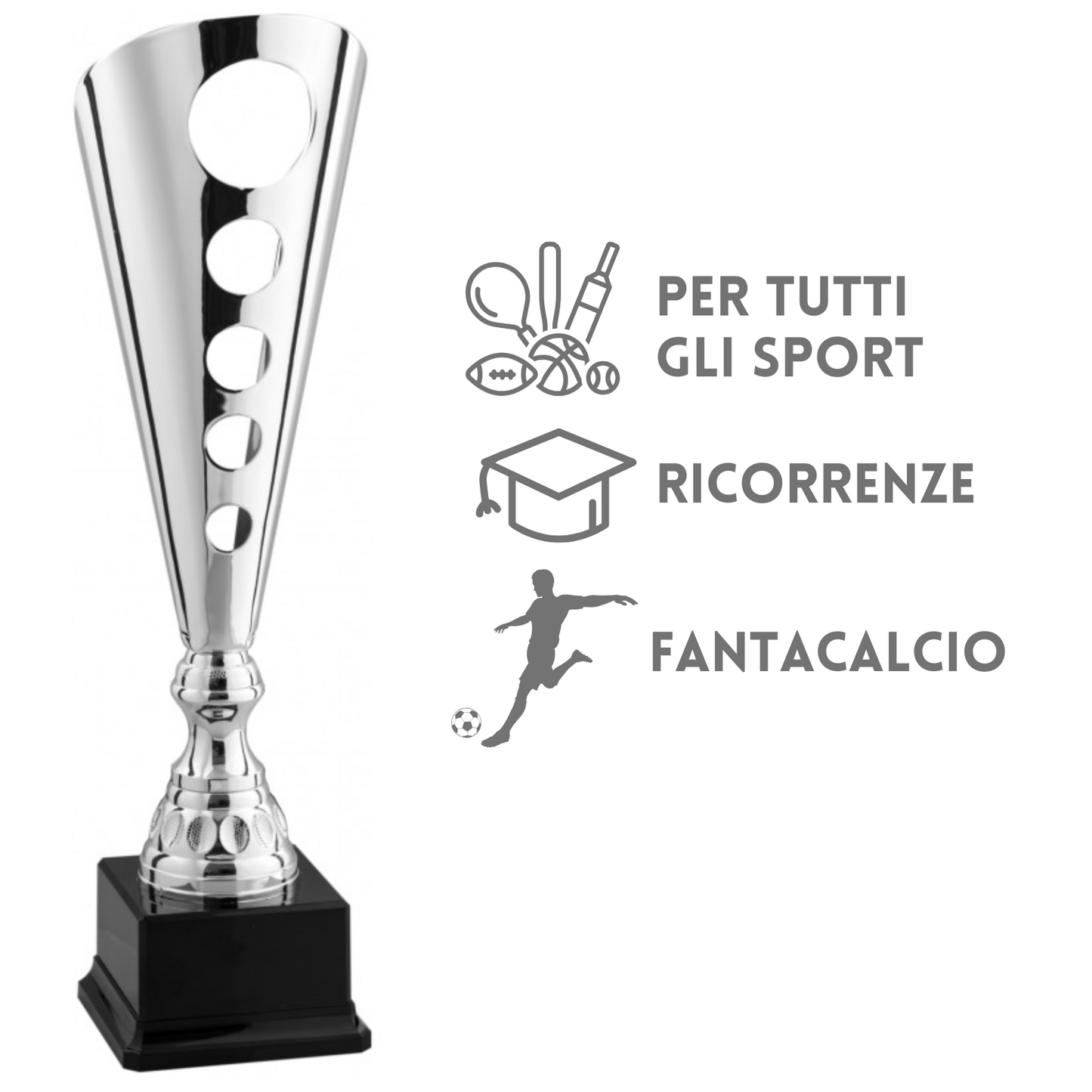 Coppa da 40 cm in metallo e taglio laser | Cod. 6.032