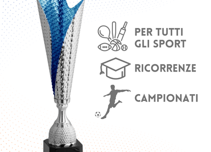 Trofeo in metallo da 43 cm, peso da 0,7 Kg | Cod. 4.542