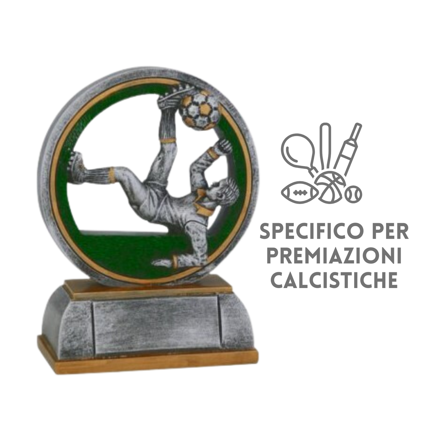 Premio calcistico da 16 cm personalizzato | Cod. 15.001