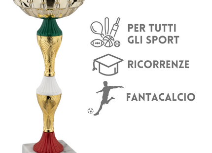 Tris di premiazioni personalizzate 30 - 27 - 24 cm | Cod. 12.941G